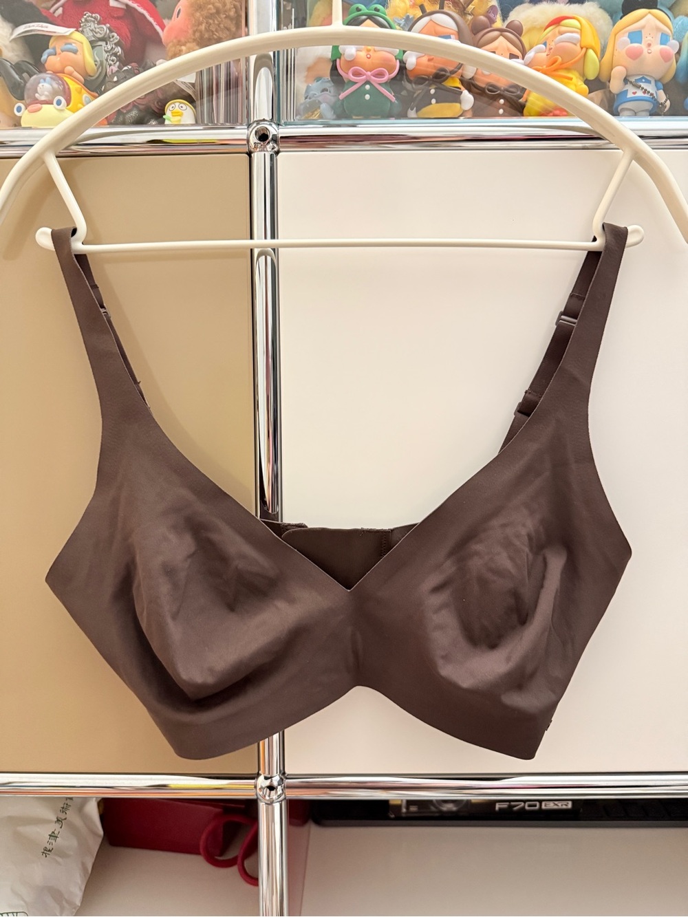 SKIMS Brown Seamless Wireless Bra S-DD